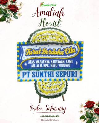 Papan Bunga Duka di Mangga Dua Utara