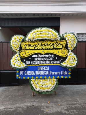 Papan Bunga Duka di Mangga Dua Utara